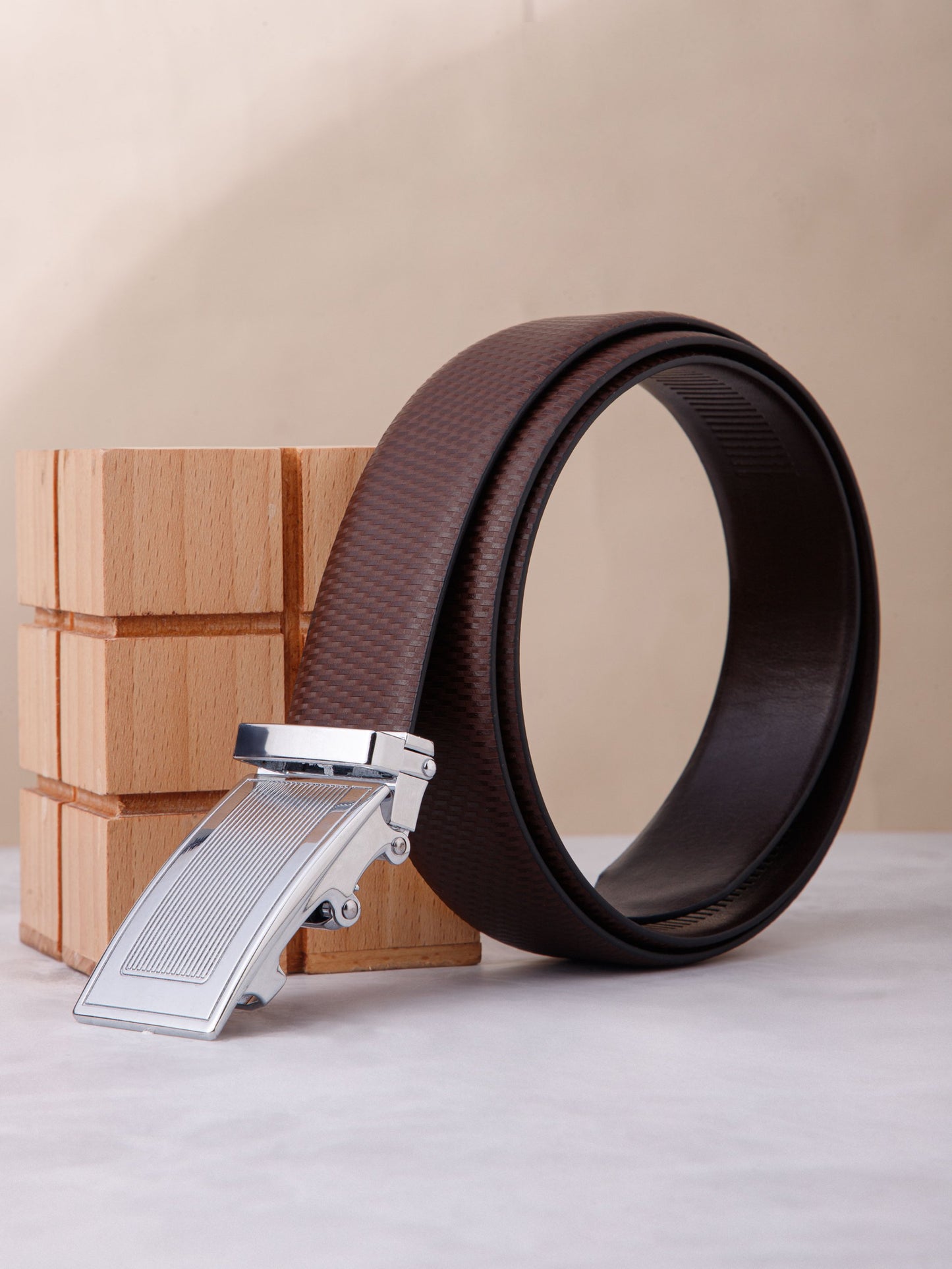 Men Autolock Belt AL-9074 C Brown