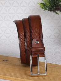 Smart Formal Men Belt BS-021 Tan