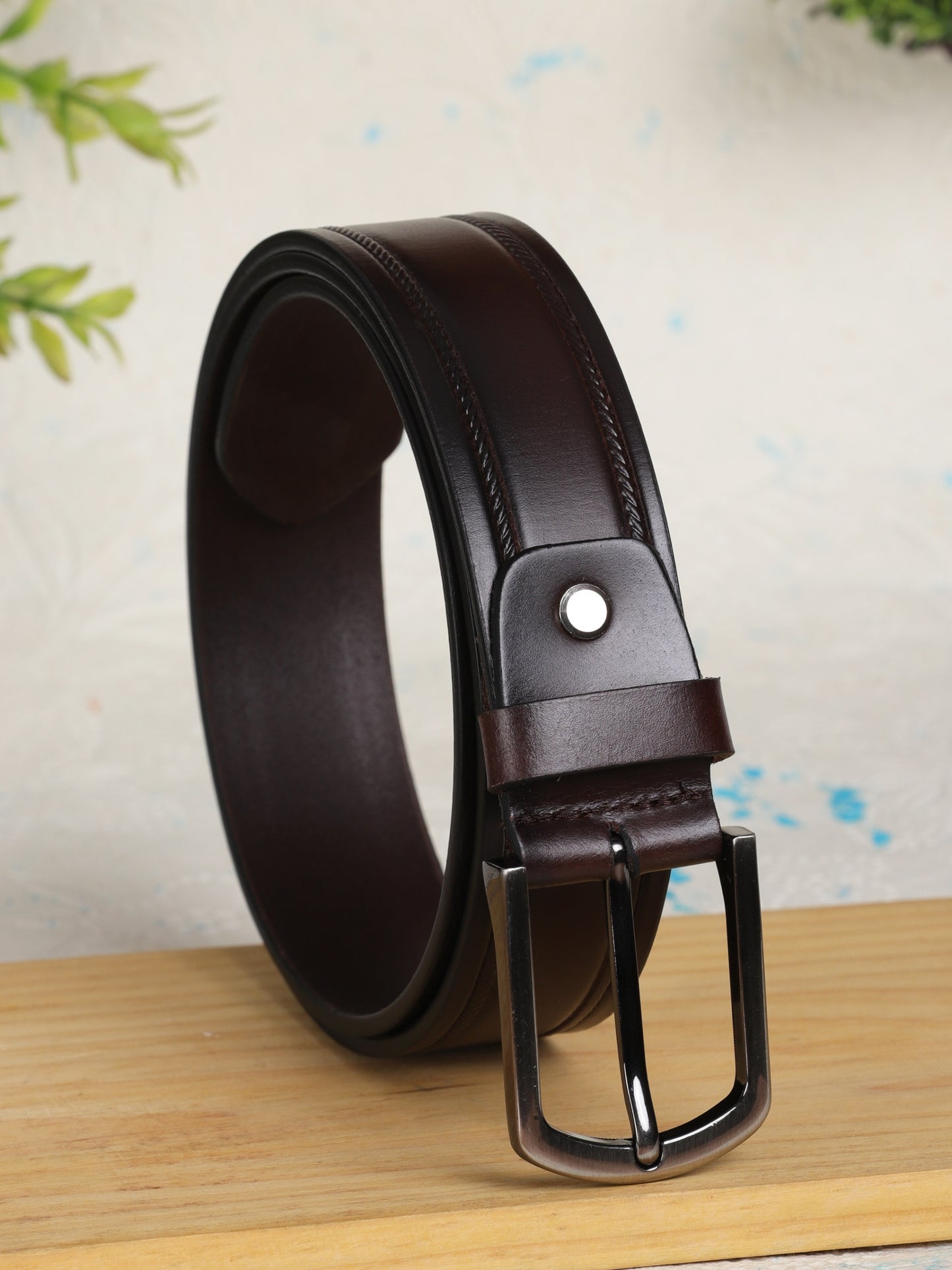 Smart Formal Men Belt BS-472 Brown