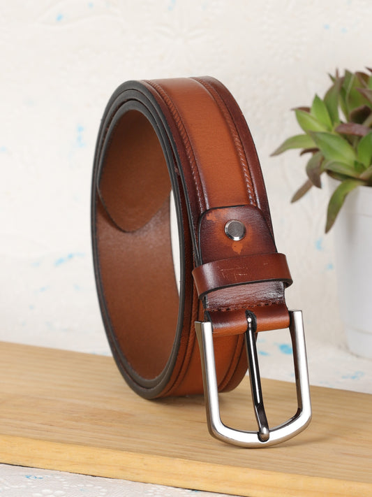 Smart Formal Men Belt BS-472 Tan