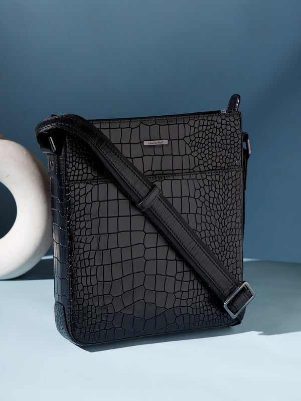 Croco Leather Men Sling Bag SGM-801