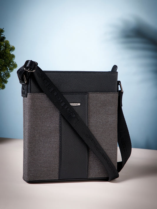 Dual-Texture Men Sling Bag SGM-401