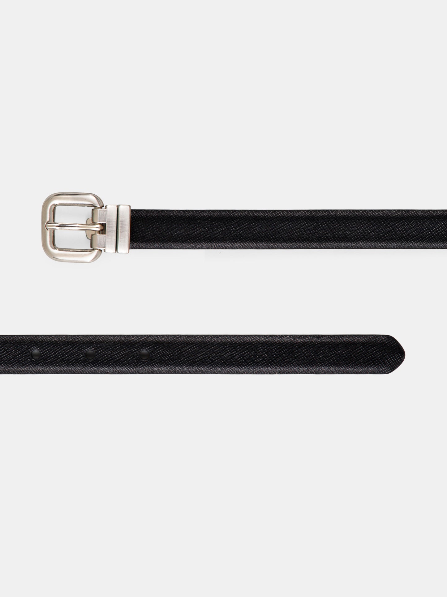 Saffiano Ladies Belt LBSB-2257 BN Black