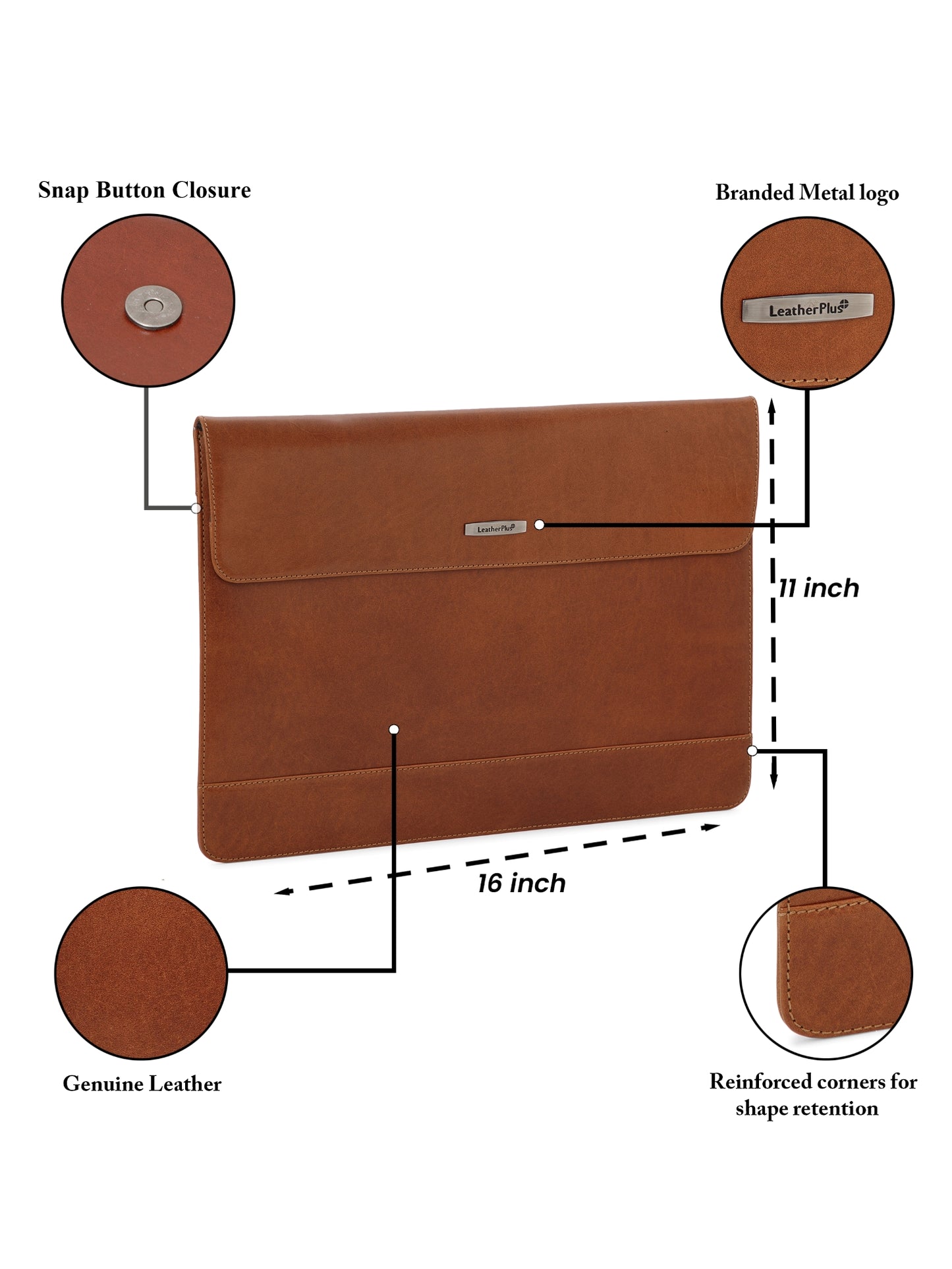 The Slender Leather Laptop Sleeve SV16-7005