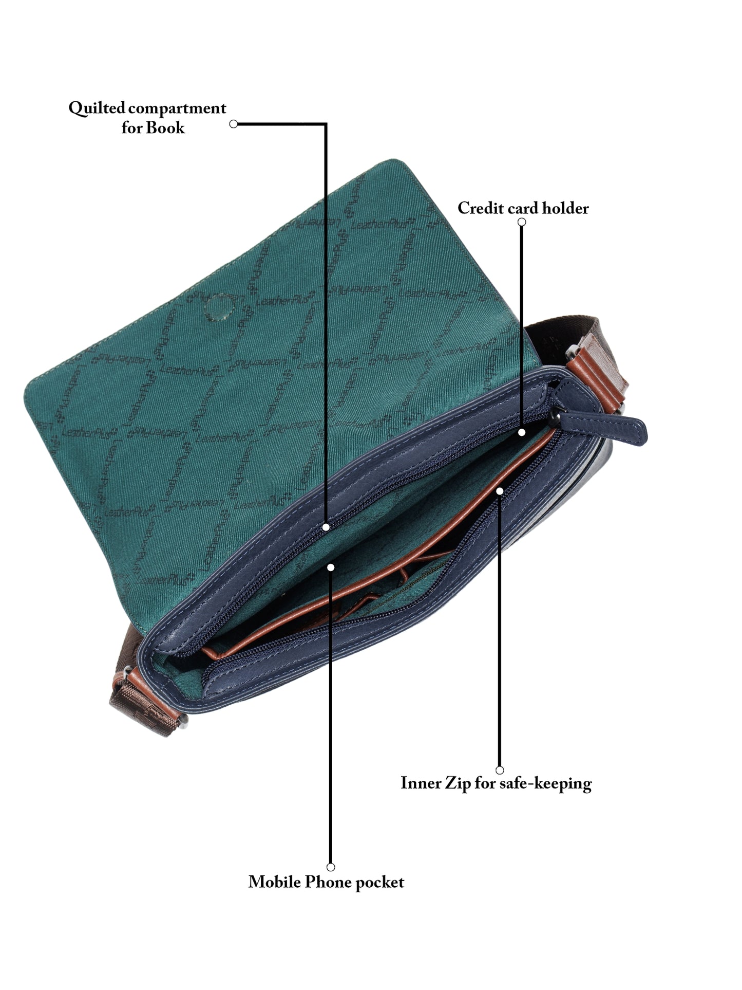 Textured Leather Men Sling Bag SGL-651