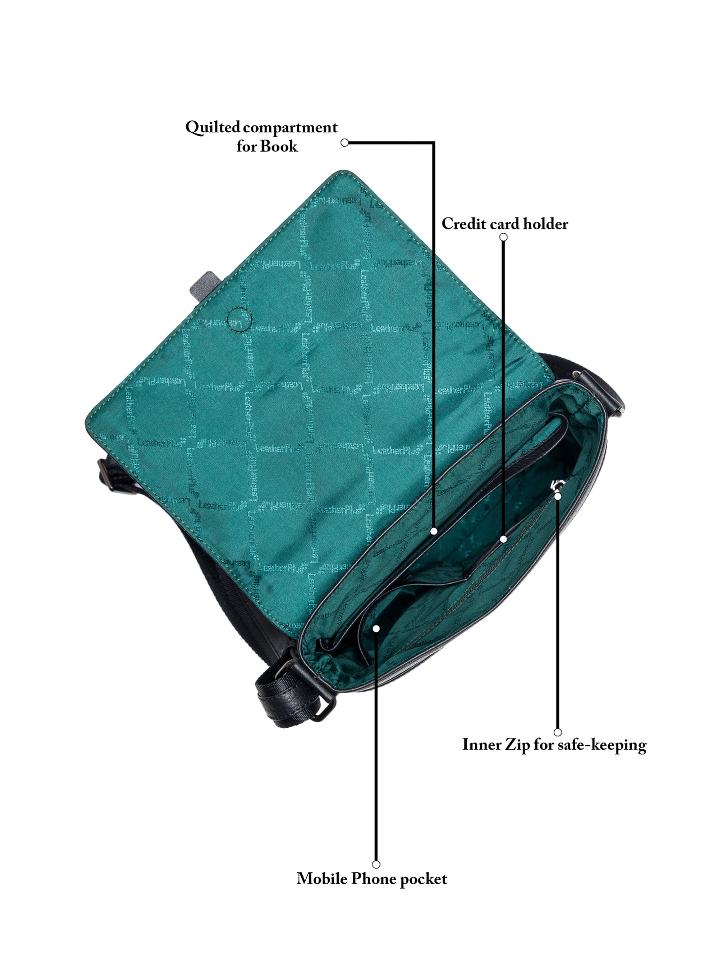 Textured Leather Men Sling Bag SGL-651