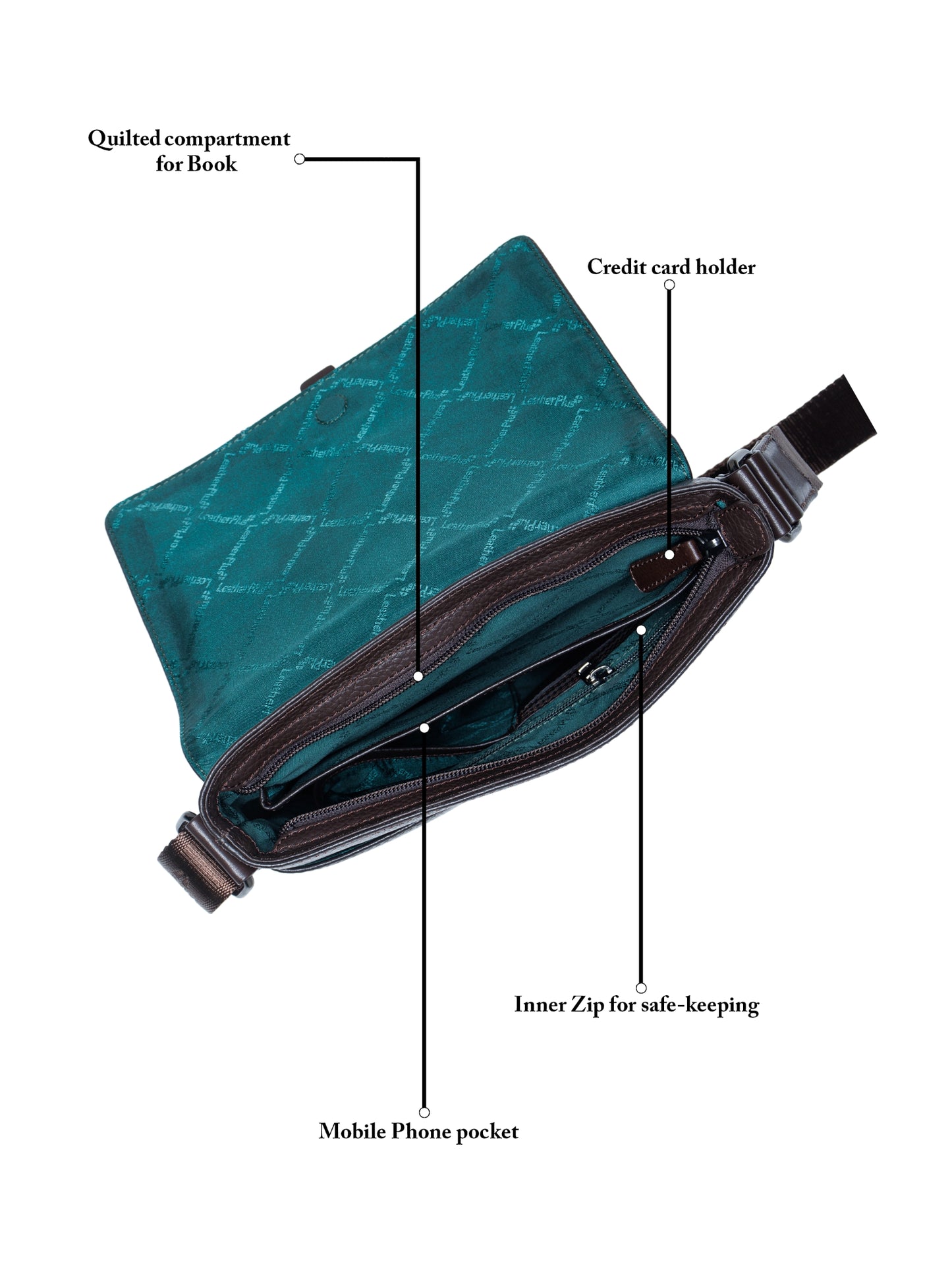 Textured Leather Men Sling Bag SGL-651