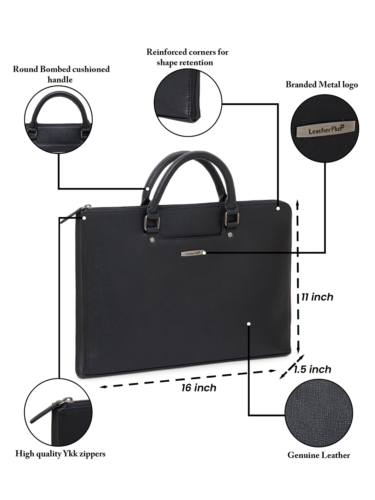 Saffiano Leather Laptop Sleeve SV16-8002