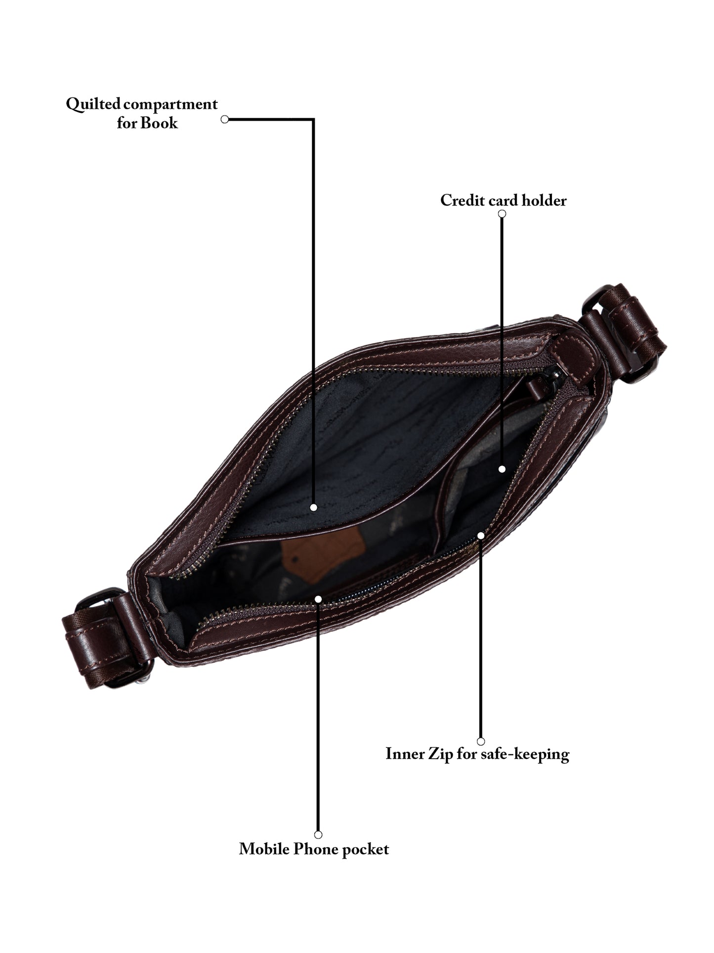 Croco Leather Men Sling Bag SGM-801