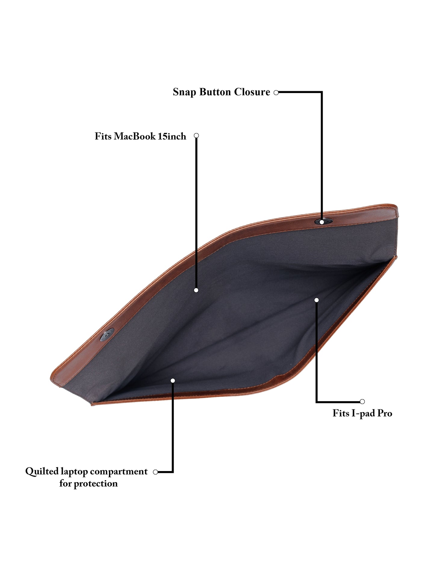 The Slender Leather Laptop Sleeve SV16-7005