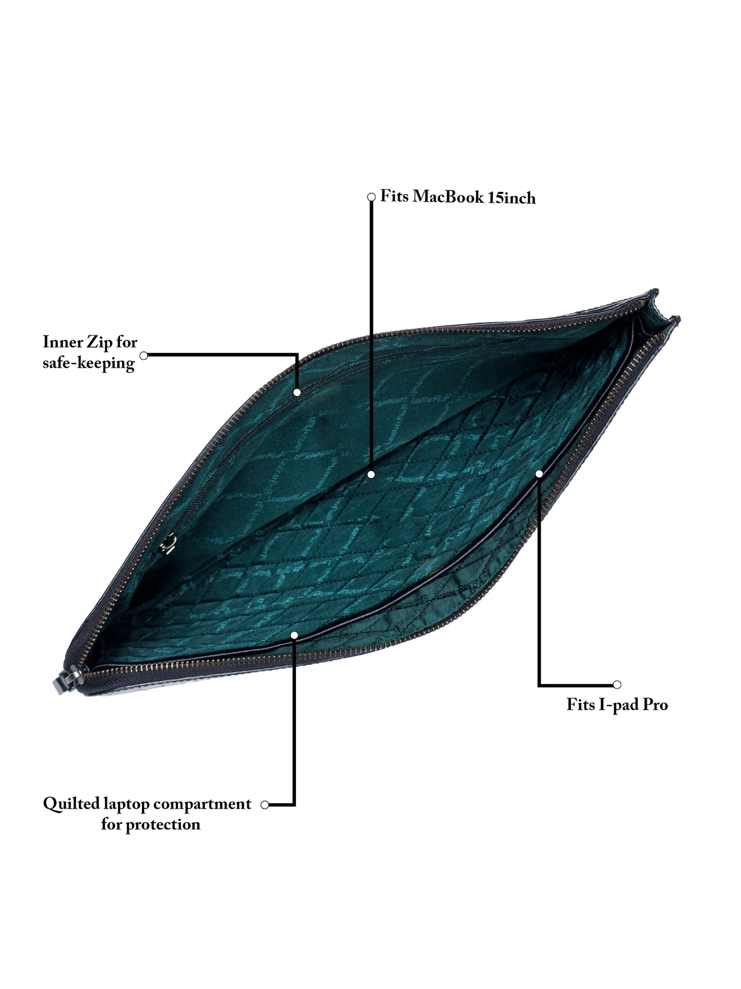 Croco Leather Laptop Sleeve SV16-9001