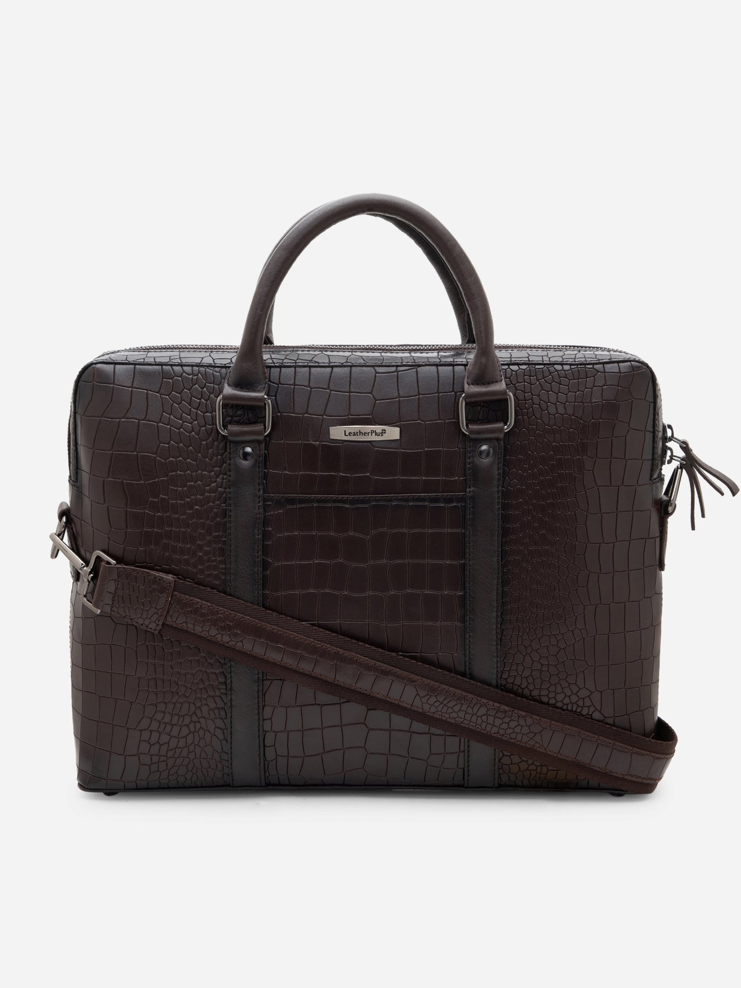 Croco Leather Laptop Bag  LT16-5001