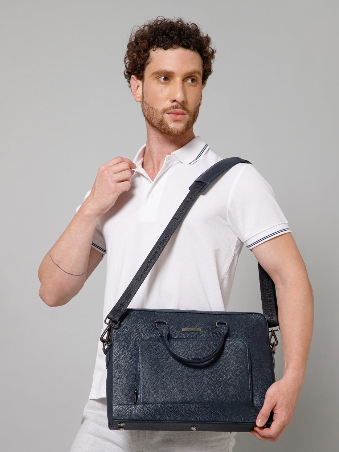 Sleek Leather Laptop Bag LT16-2004