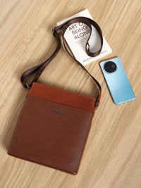 Saffiano Leather Men Sling Bag SGM-701