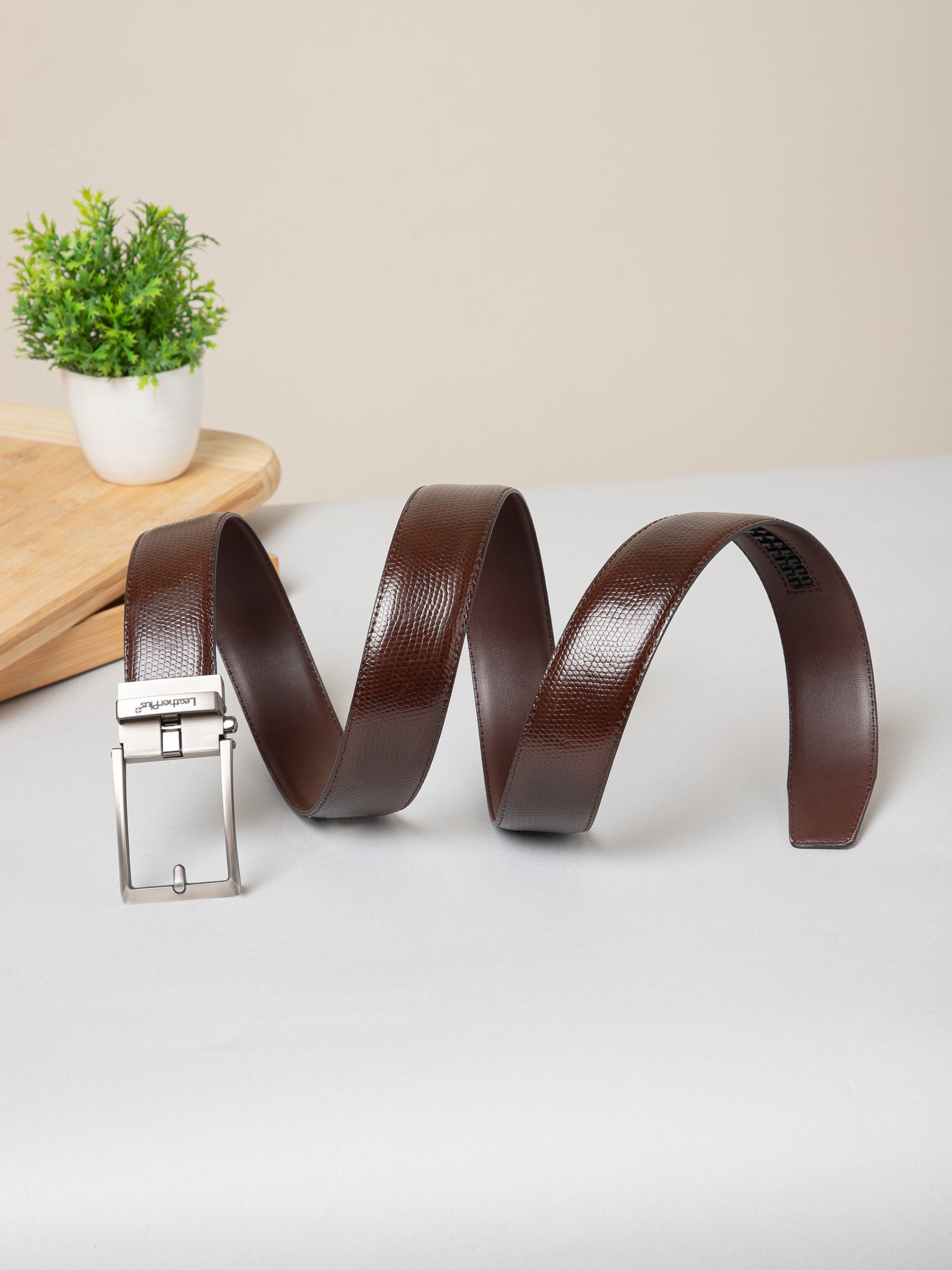 Men Autolock Belt AL-9705 Brown – Leather Plus
