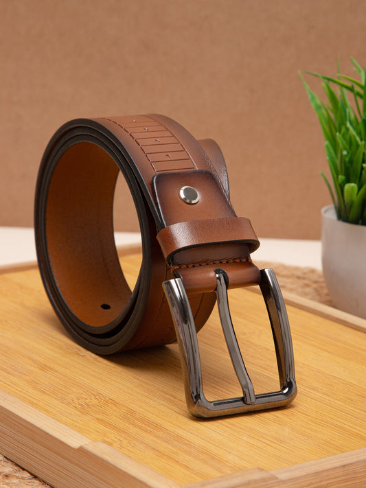 Men Casual Belt BS-417 Tan